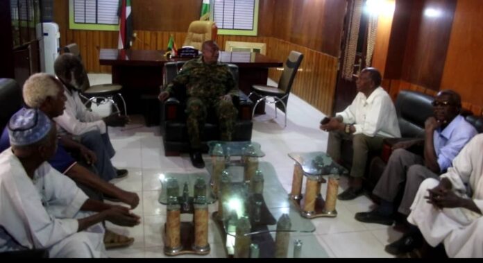 والي الجزيرة يستقبل قدامى