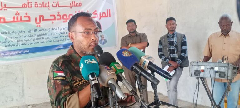 المدير التنفيذي لمحلية خشم القربة  يؤكد ترك الأثر الإيجابي وتعزيز مشاركة الشباب.
