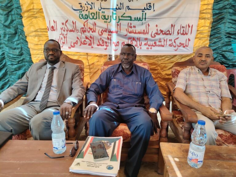 مستشار حاكم الإقليم : يدعو قيادة الدولة لقضية اوضاع اللاجئين السودانيين  في دولتي جنوب السودان وإثيوبيا منذ عام 2011،