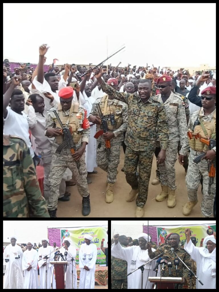 خلال اللقاء الجماهيري لمناهضة خطاب الكراهية  : القائد  تمبور.. يبايع البرهان لرئاسة السودان .